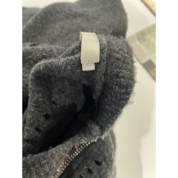 One Grey Day mercerized yak Wool Sweater metal ascent Sz M Anthropologie gray - Picture 9 of 15